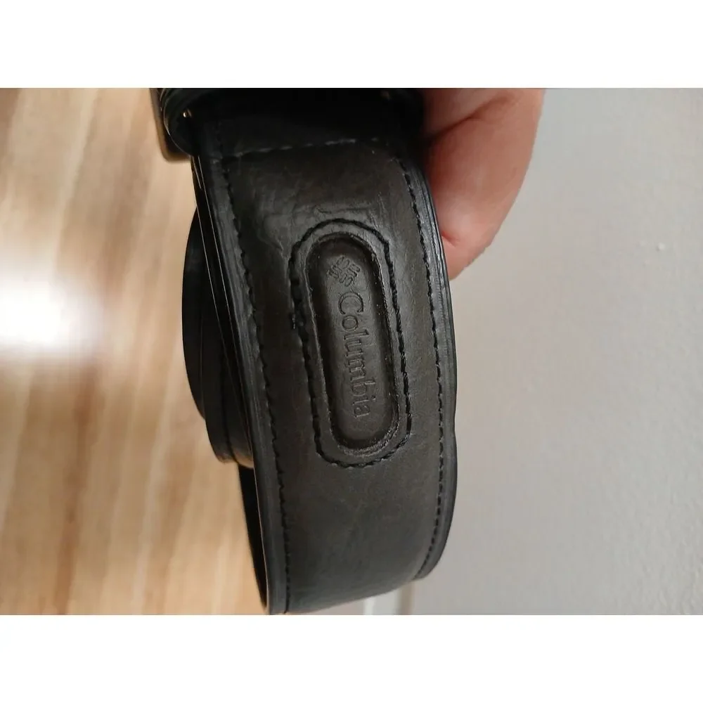 Columbia Sportswear Men's Belt Black Size XL 42-44 Synthetic Leather 1.5 Inches